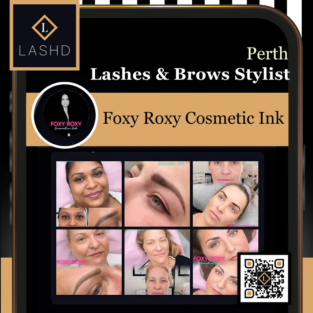 Lashes and Brows -Alkimos Perth - Lashd App -FOXY Roxy Cosmetic Ink
