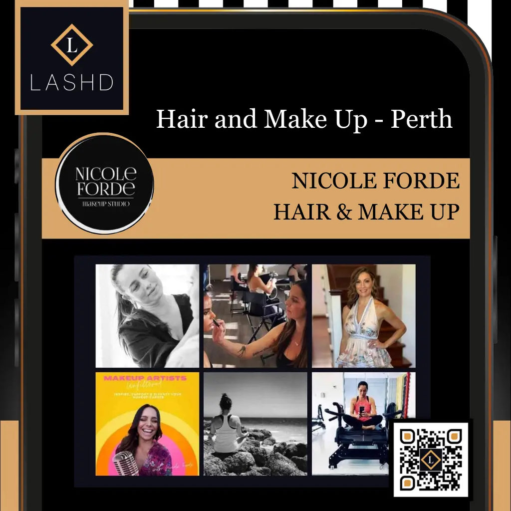 Hair & Makeup Artist -  Perth - Lashd App - Nicole Forde Hair & Makeup