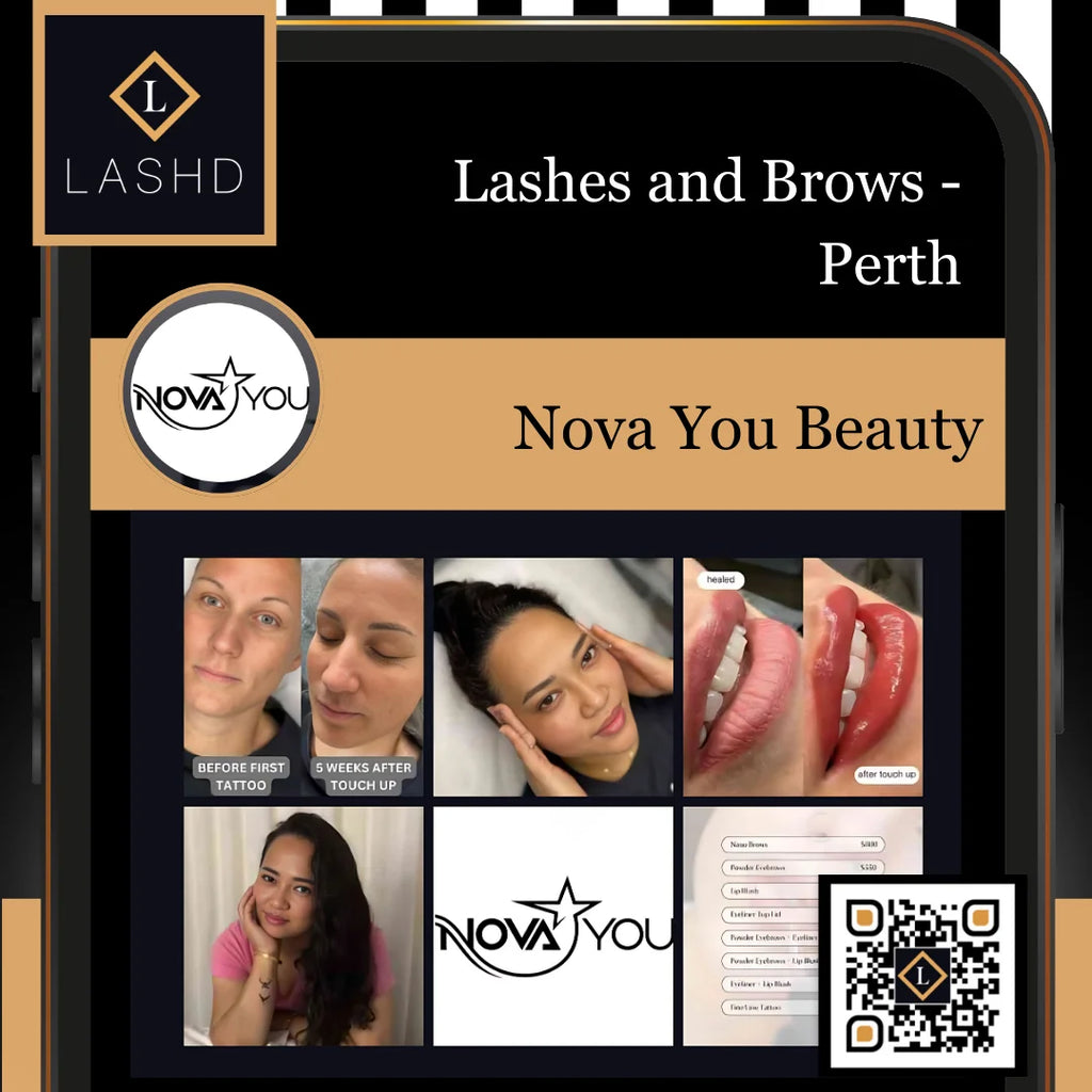 Lashes and Brows - Clarkson Perth - Lashd App -Nova You Beauty