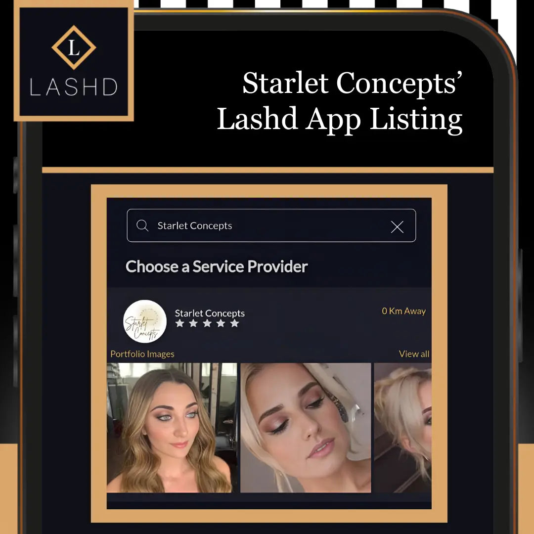 Hair and Makeup  -Western Australia Perth - Lashd App - Starlet Concepts