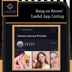 Lashes and Brows - Perth - Lashd App - Bang on Brows