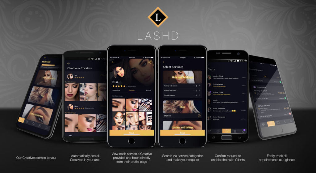 Beauty Services On-Demand - Lashd Mobile Creatives Come to You
